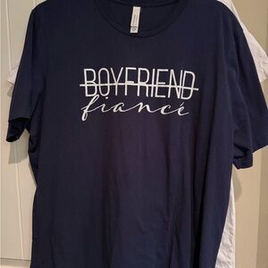 Bella Canvas Navy Blue Fiancé Tee